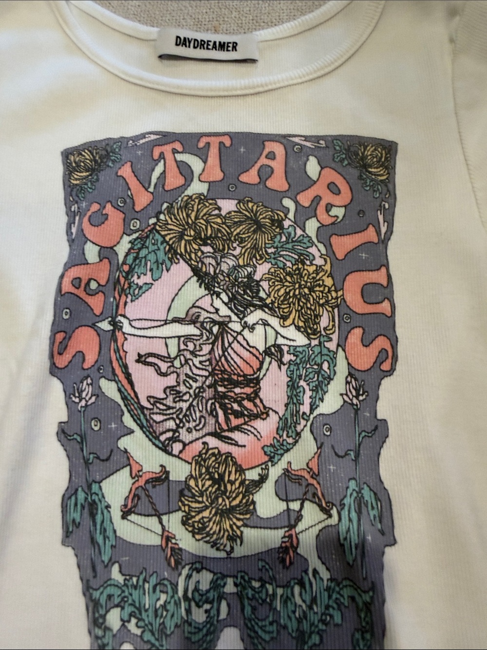 Free People X Daydreamer Sagitarrus Horoscope T-shirt NWOT - Picture 3 of 4